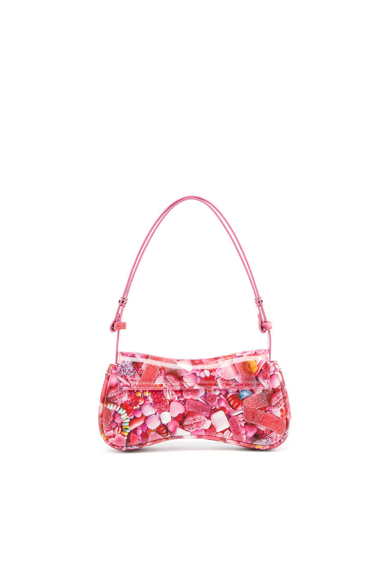 Play-Clutch lucida con stampa